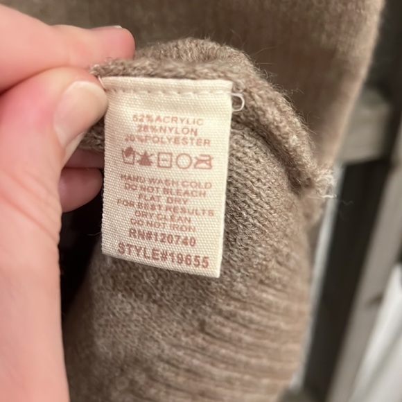 The Samuel Color Block Sweater in Stone - Picture 8 of 12